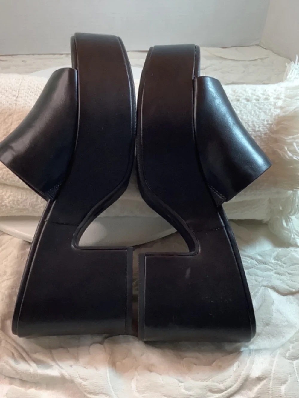 NWOT A New Day black platform Heels sz. 10 slip on